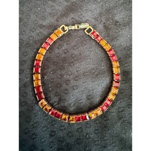 Mid Century Rhinestone‎ Costume Bracelet
